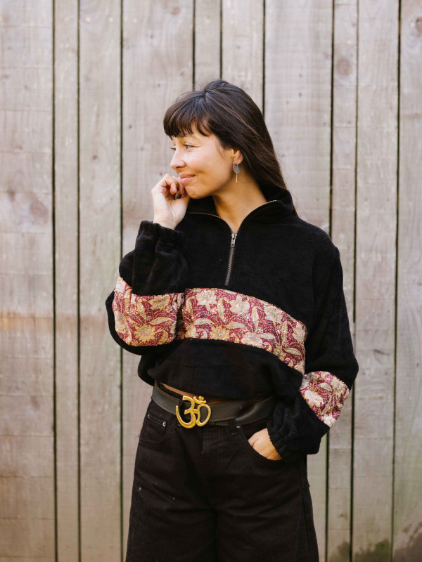 SUDADERA TEDDY PEÑALARA CROP 011