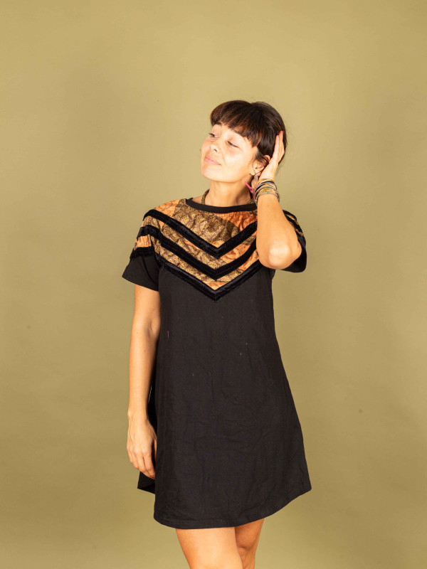 FOLKLORICO DRESS SHORT 039