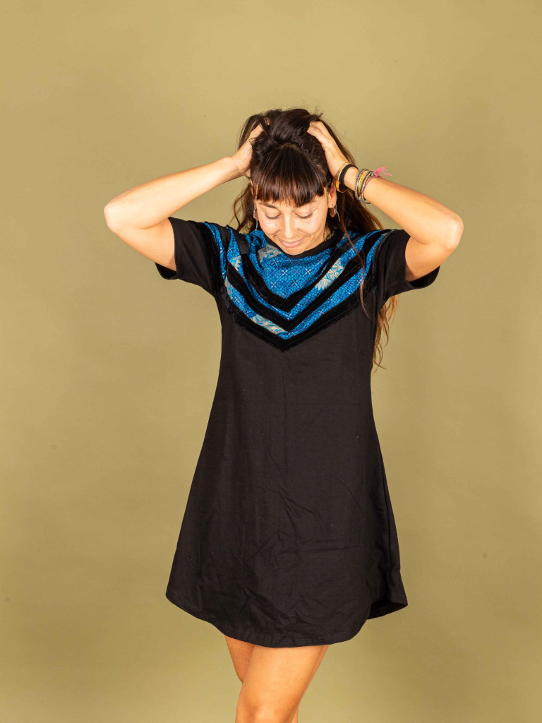 FOLKLORICO DRESS SHORT 040