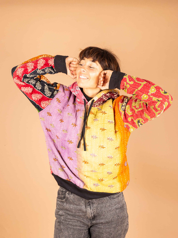 RECYCLED SWEATSHIRT QUILT 01