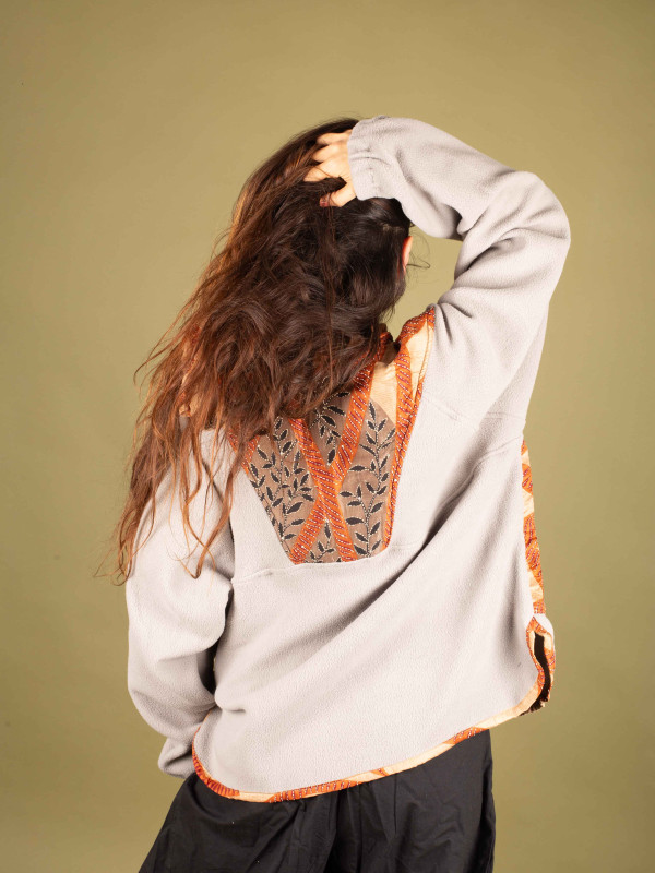 SUDADERA POLAR SAJA GREY 012 2