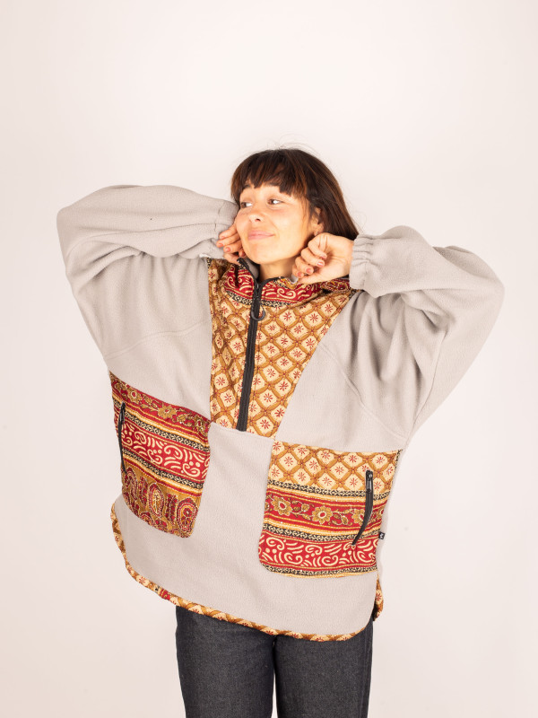 SUDADERA POLAR SAJA GREY 21