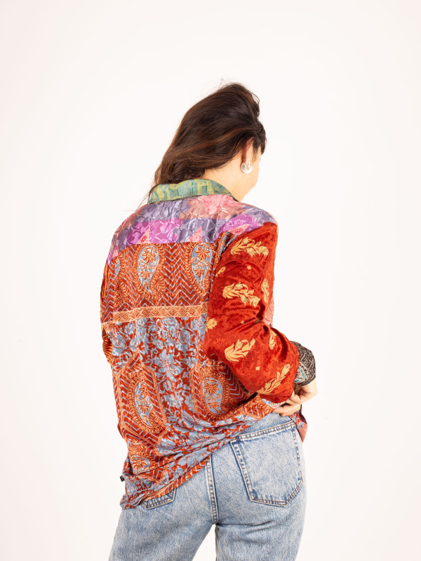 PATCHWORK KATHA SHIRT LONG 040 2