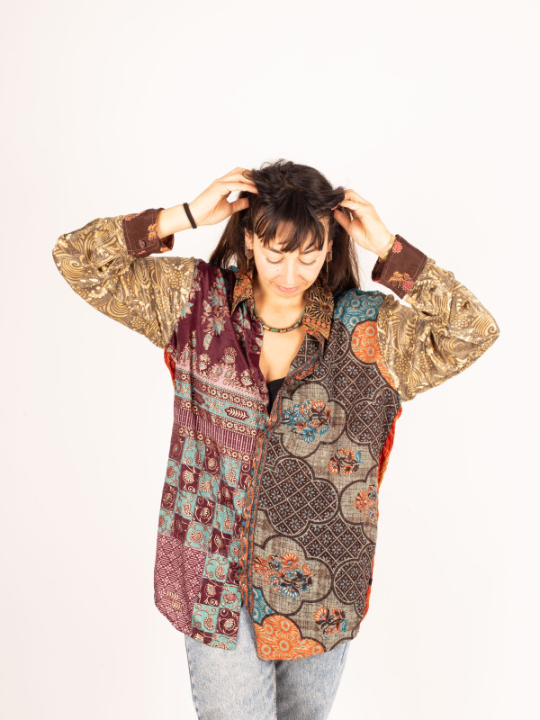 CAMISA PATCHWORK KATHA LARGA 041