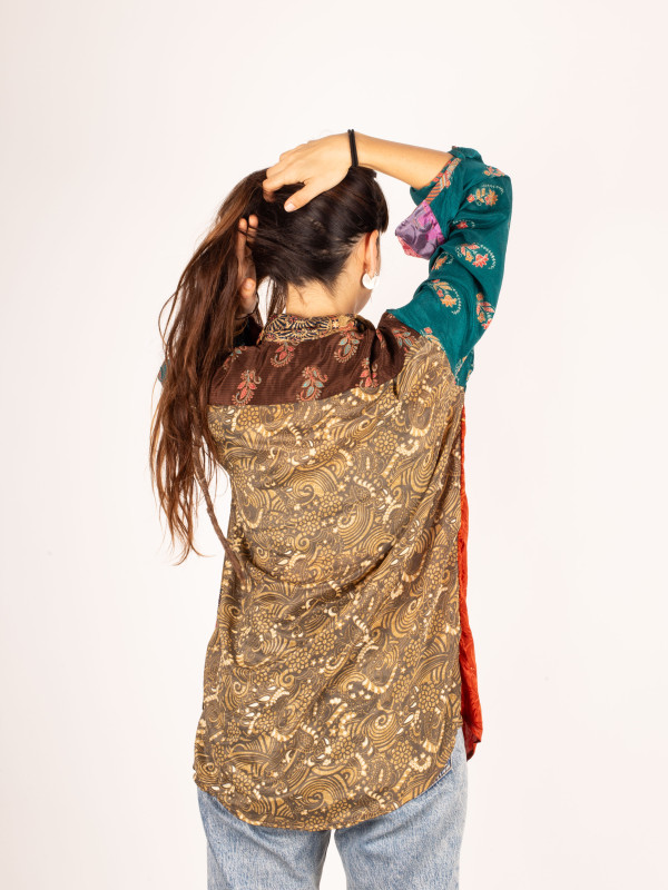 PATCHWORK KATHA SHIRT LONG 042 2