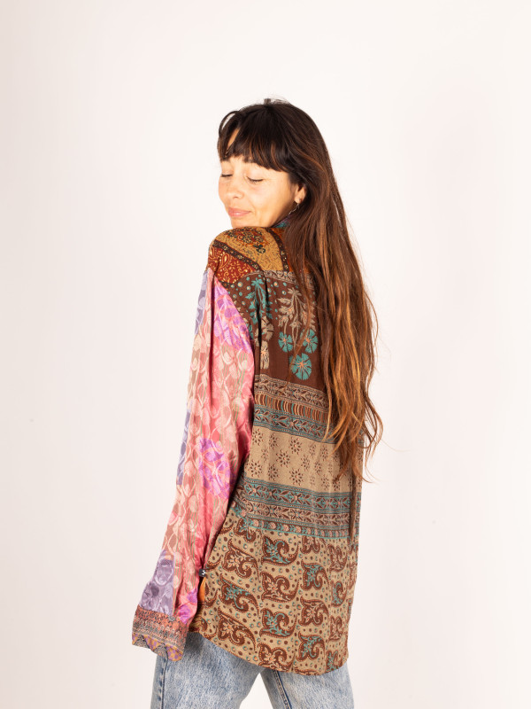 CAMISA PATCHWORK KATHA LARGA 044