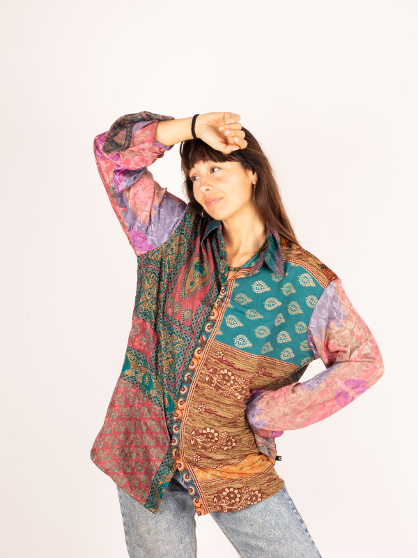 CAMISA PATCHWORK KATHA LARGA 044 2
