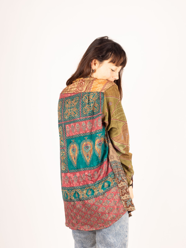 CAMISA PATCHWORK KATHA LARGA 048