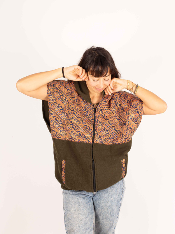 CHALECO POLAR ORDESA GREEN 01