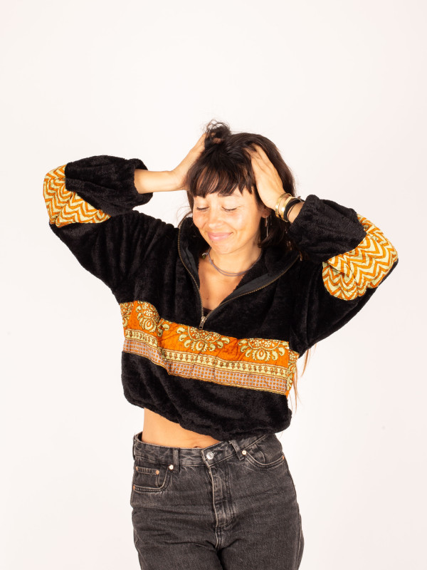 SUDADERA TEDDY PEÑALARA CROP 027