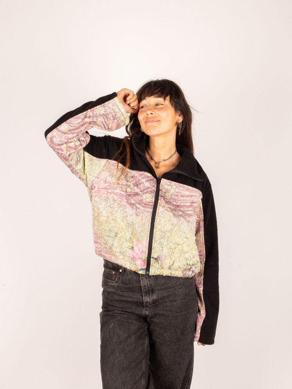 ANGLIRU BLACK FLEECE JACKET 042