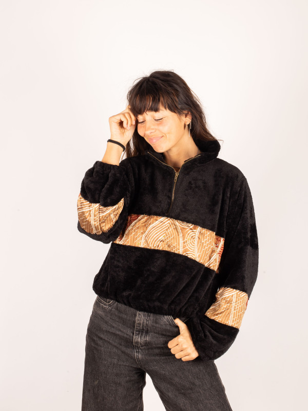 SUDADERA TEDDY PEÑALARA CROP 038