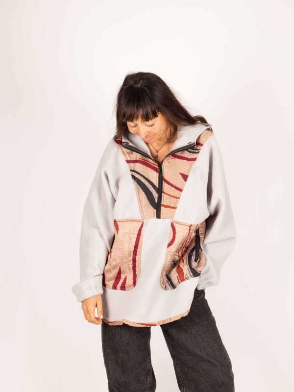 SUDADERA POLAR SAJA GREY 32