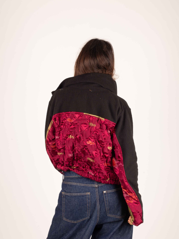 ANGLIRU BLACK FLEECE JACKET 050 2