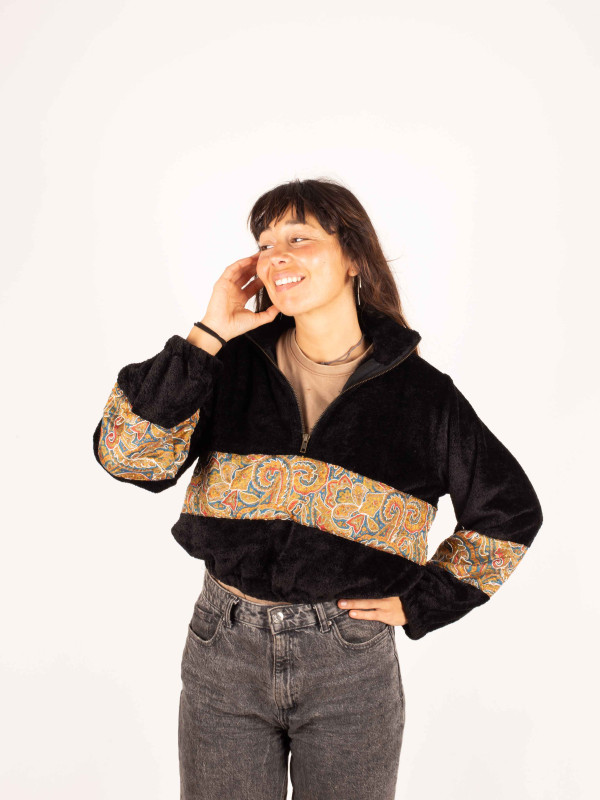 PEÑALARA TEDDY CROP HOODIE 054