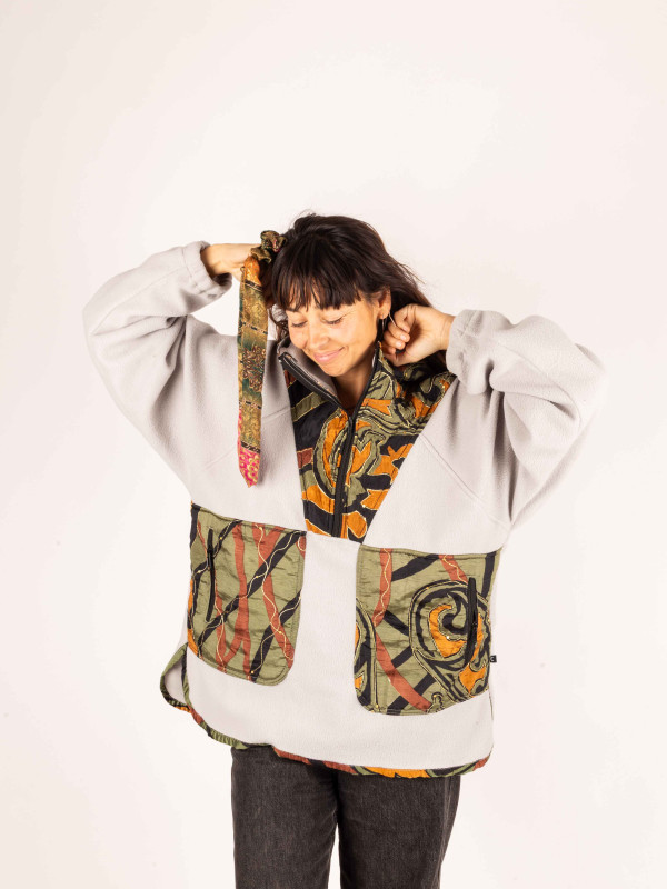 HOODIE FLEECE SAJA GREY 36