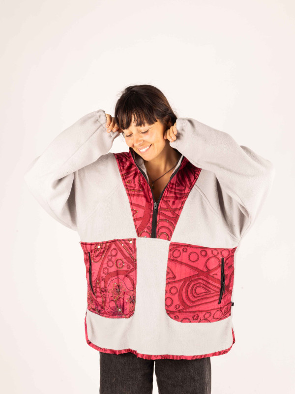 SUDADERA POLAR SAJA GREY 37