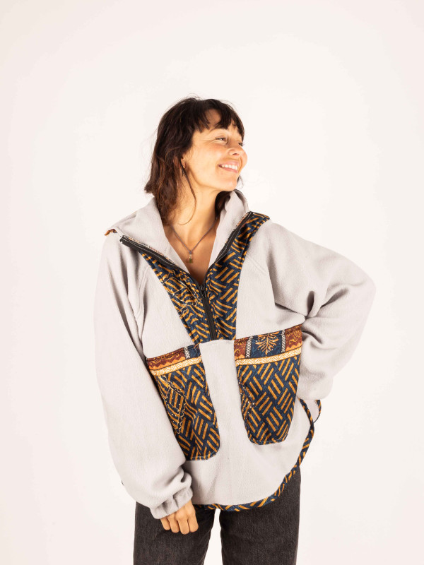 HOODIE FLEECE SAJA GREY 39 2