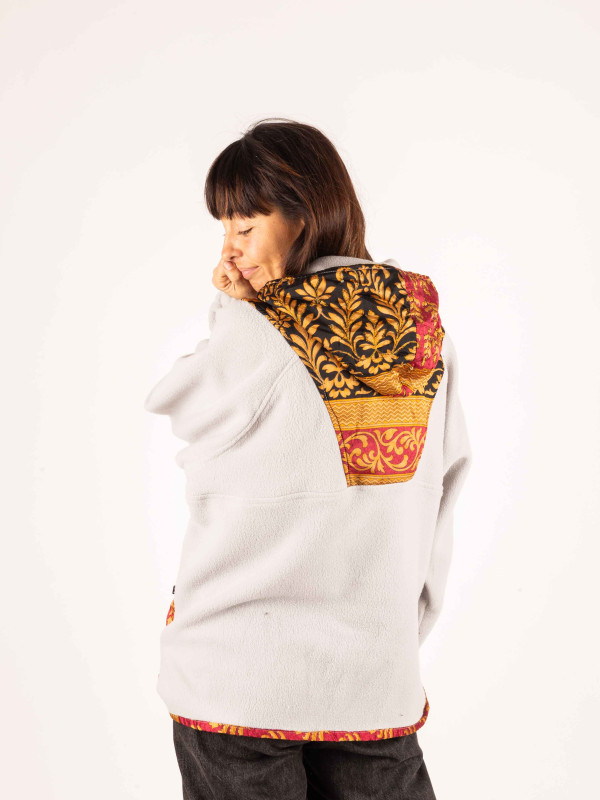 HOODIE FLEECE SAJA GREY 40 2