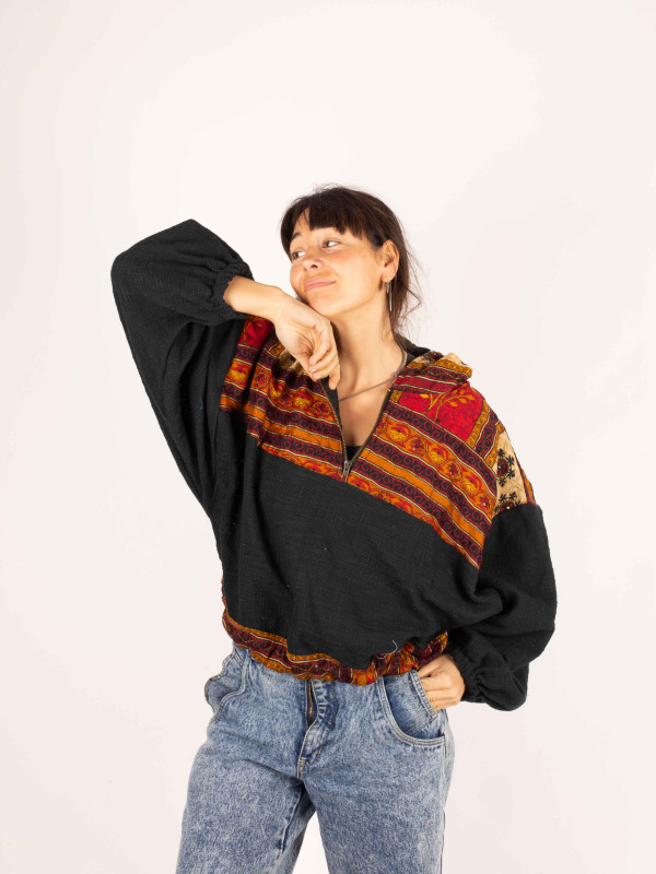 CUERA BLACK HOODIE 030