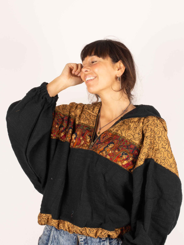 SUDADERA CUERA BLACK 033