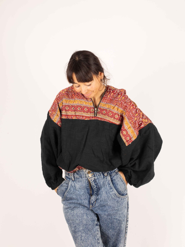 SUDADERA CUERA BLACK 035