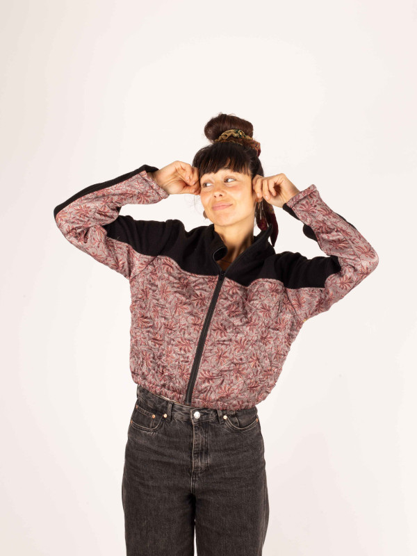 ANGLIRU BLACK FLEECE JACKET 056