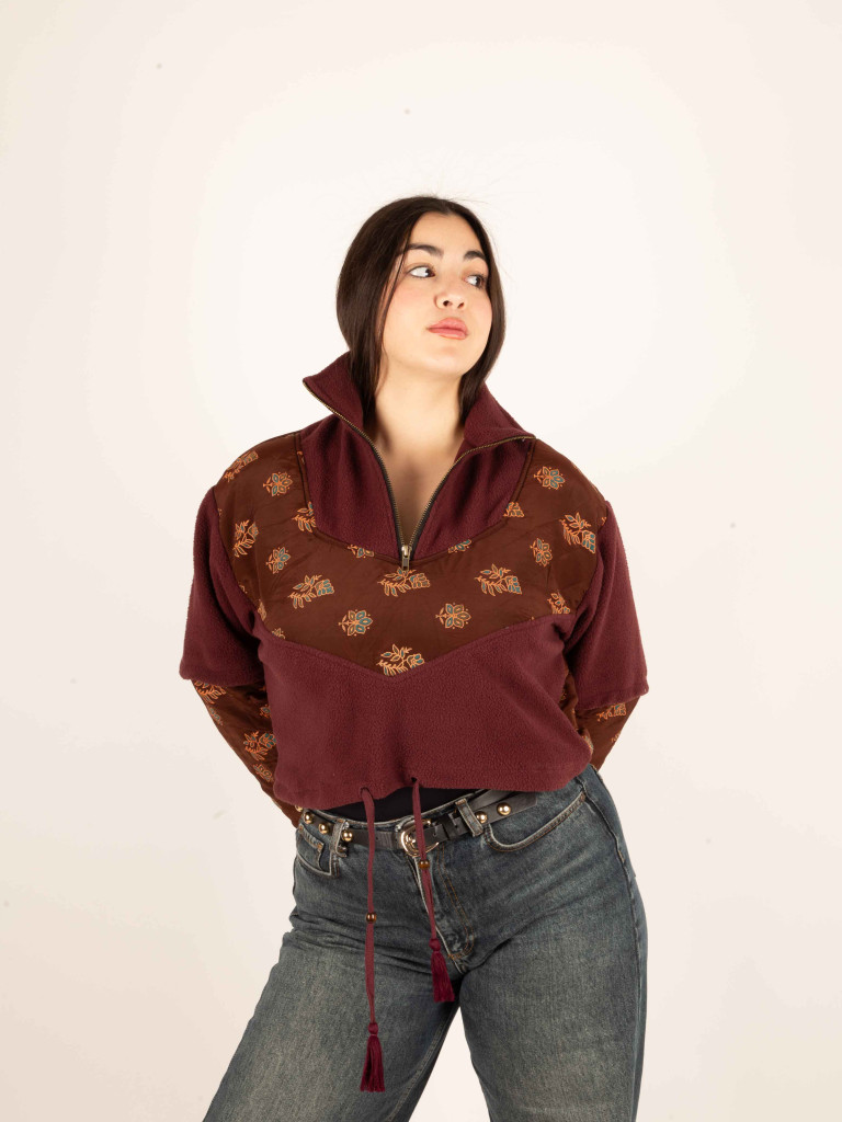 SUDADERA POLAR PIRINEOS GRANATE 07