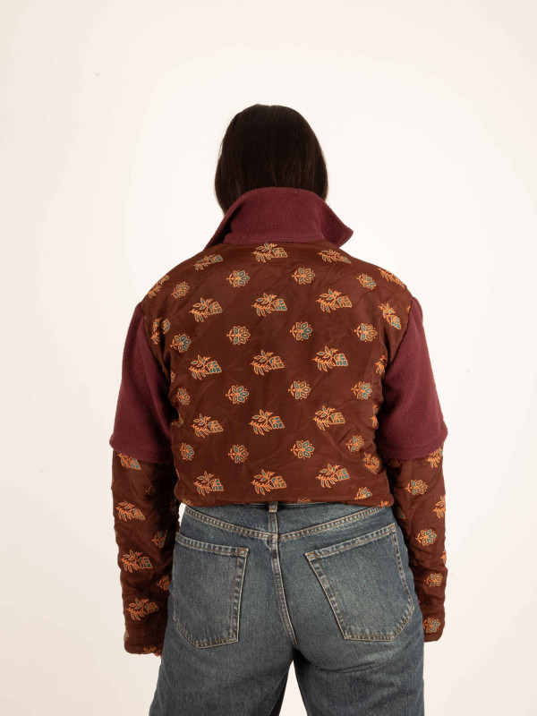 PIRINEOS FLEECE HOODIE MAROON 07 2