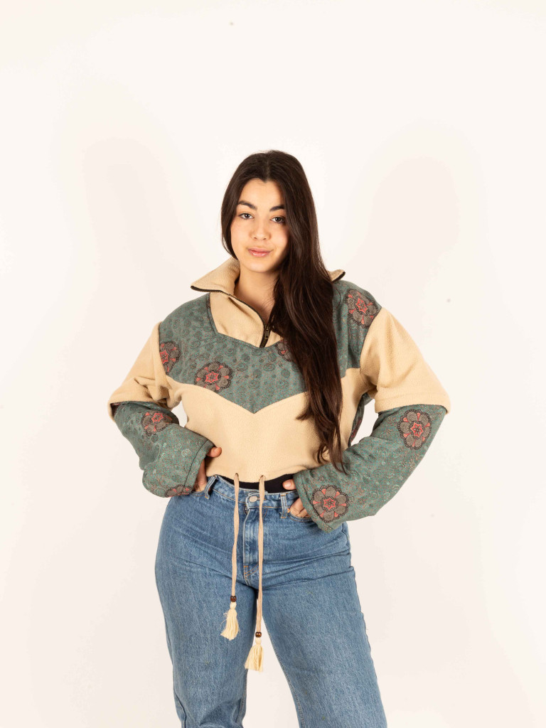 SUDADERA POLAR PIRINEOS CREAM 03