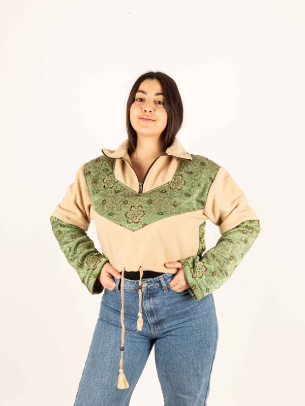 SUDADERA POLAR PIRINEOS CREAM 08