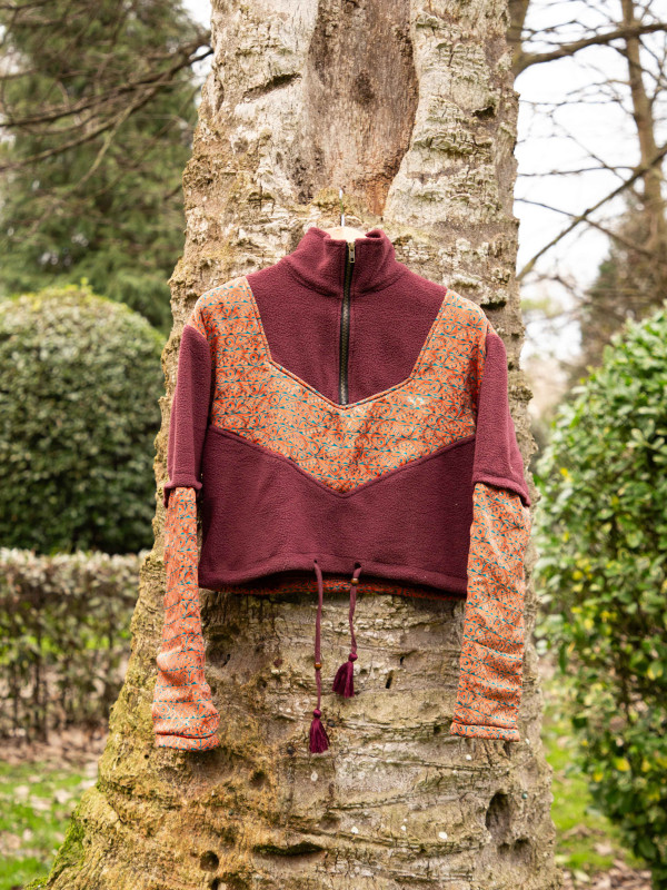 SUDADERA POLAR PIRINEOS GRANATE 022