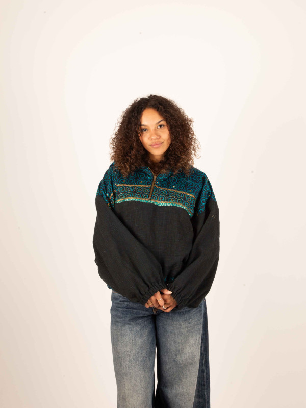 SUDADERA CUERA BLACK 057