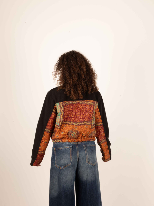 ANGLIRU BLACK FLEECE JACKET 066 2