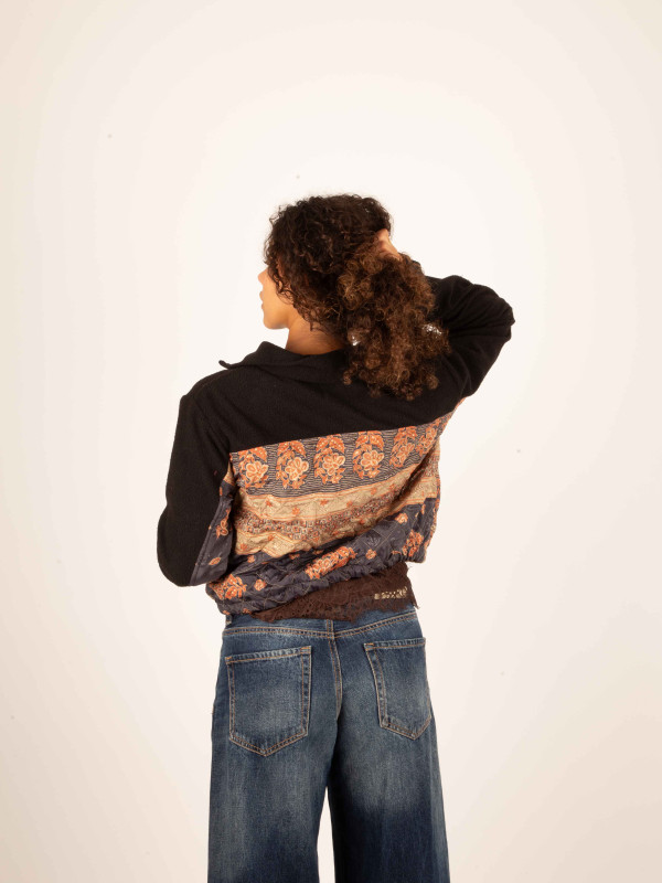 ANGLIRU BLACK FLEECE JACKET 067 2