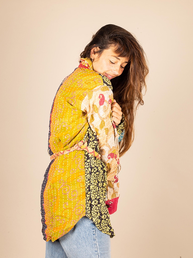 OVERSIZED RECYCLED QUILT SHIRT S/M 06