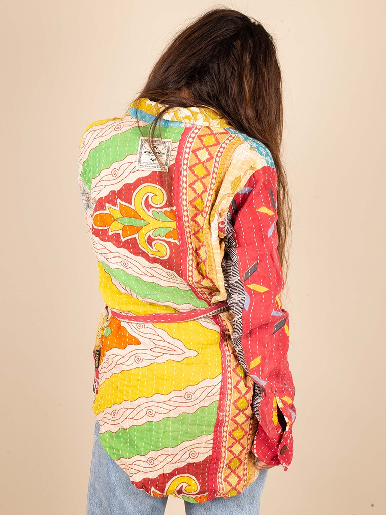 OVERSIZED RECYCLED QUILT SHIRT S/M 08