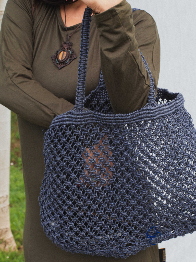 BOLSA CROCHET AZUL