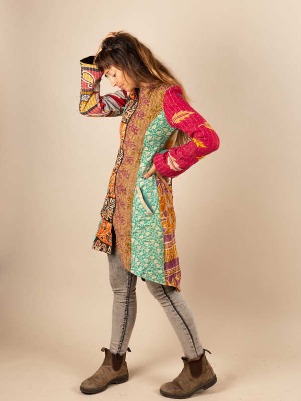 RECYCLED COAT S/M 10