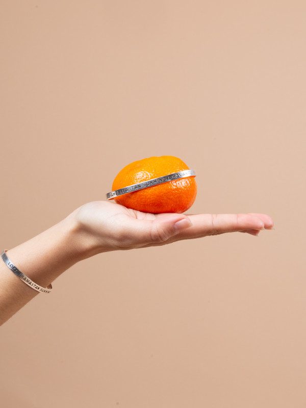 BRAZALETE PLATA FELICIDAD Y LIBERTAD
