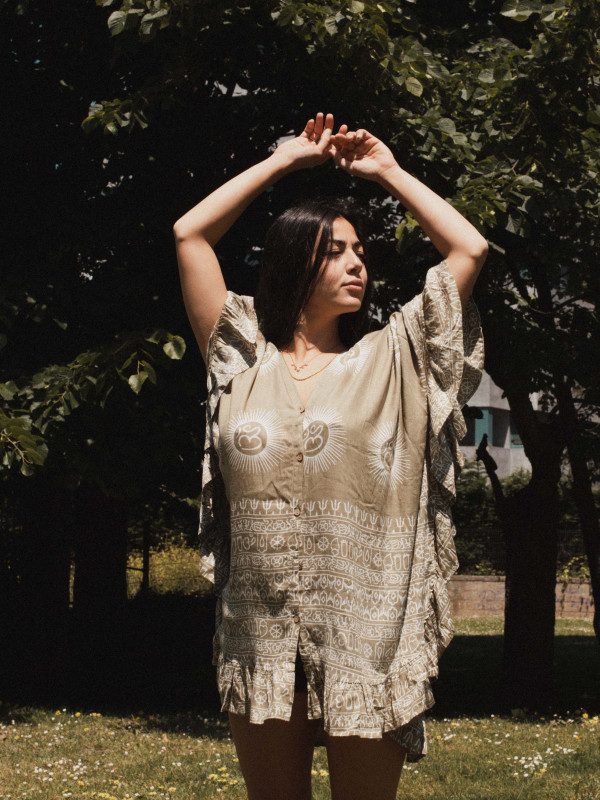 OM OLIVE SHIRT|DRESS 2