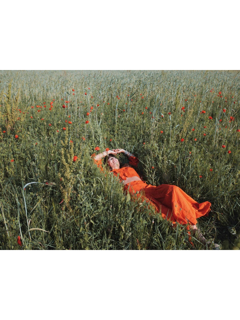 CONJUNTO AMAPOLA CAMISA CROP + FALDA