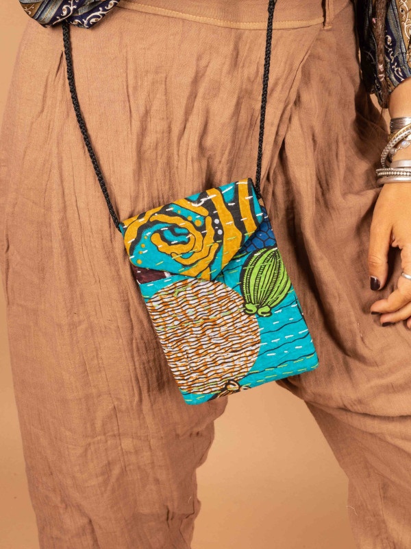 BOLSO PEQUEÑO RECYCLED QUILT 012