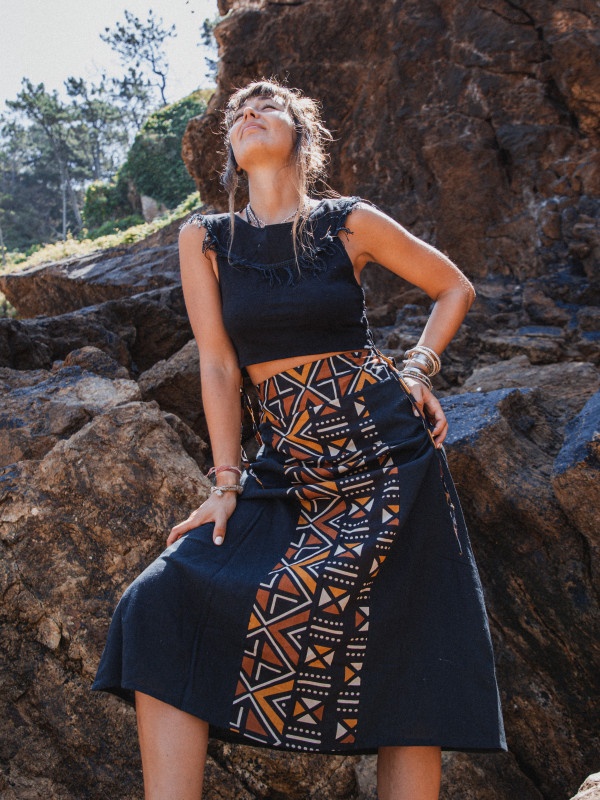 KAOKO SET TOP + SKIRT + TURBAN