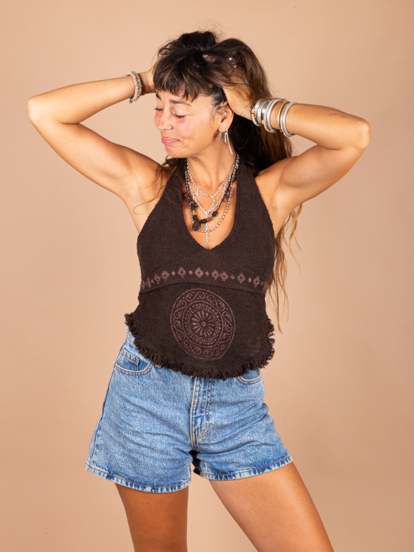 ES VEDRANELL BROWN TOP