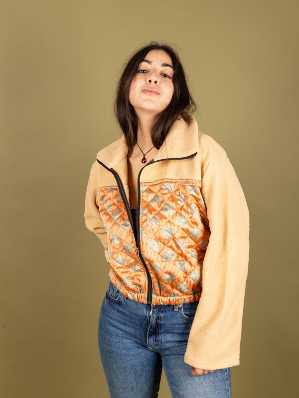 ANGLIRU CREAM FLEECE JACKET 15