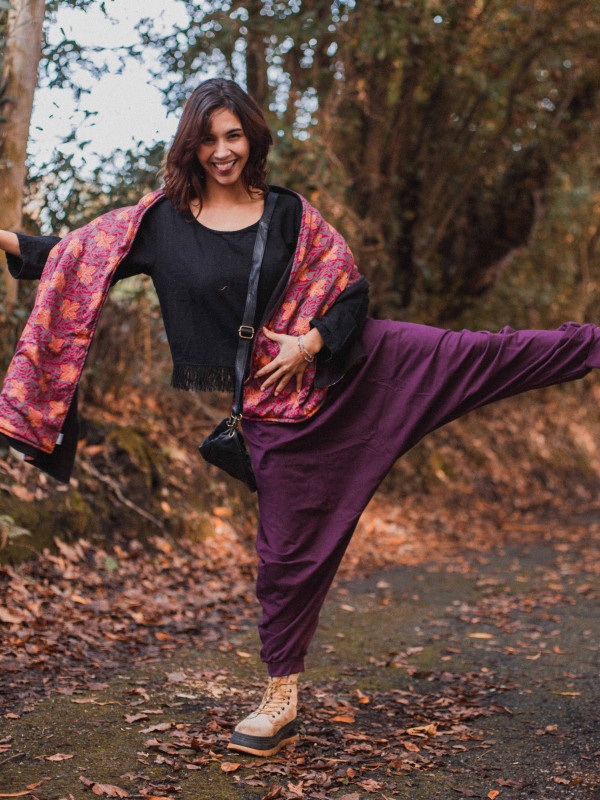 PURPLE BAGGY TROUSER