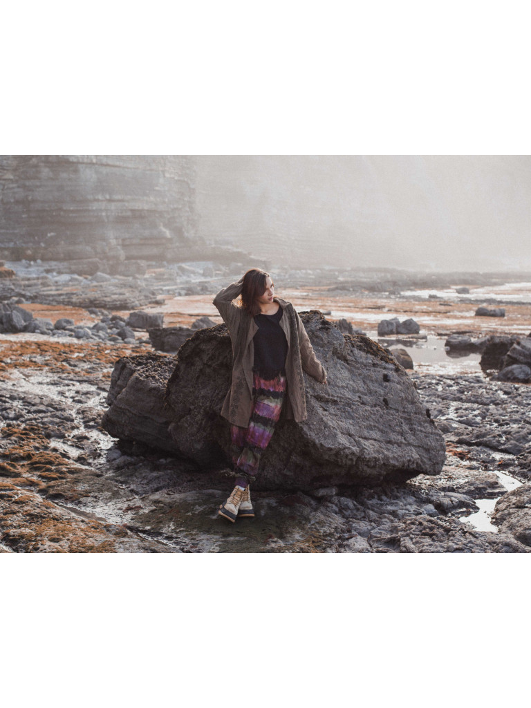 CHAQUETA LARGA KAHLÚA BROWN