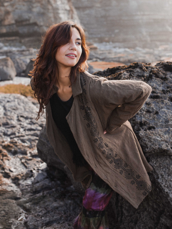 KAHLÚA BROWN LONG JACKET 2