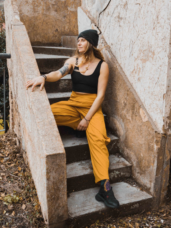 PANTALÓN BUTTERFLY MOSTAZA